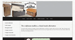 Desktop Screenshot of craftsmanmailbox.com